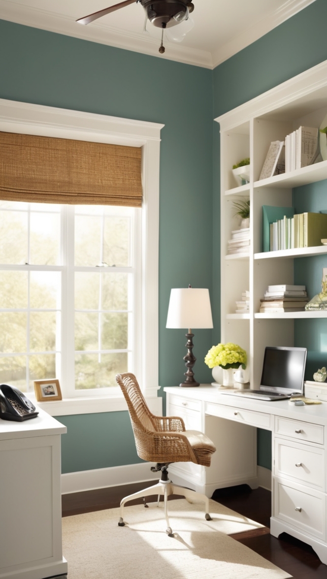 home office design, small space office, home office organization, productive workspace, multifunctional office room