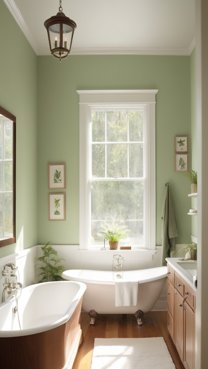 green bathroom renovation, wood bathroom design, eco-friendly bathroom remodel, sustainable bathroom ideas, natural wood vanity