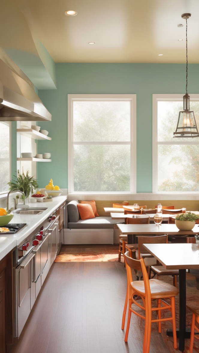 open kitchen design, commercial kitchen layout, restaurant kitchen equipment, kitchen ventilation system, industrial kitchen appliances