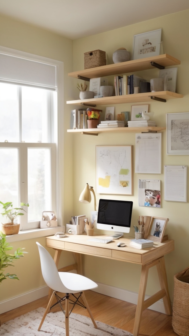 small office desks, compact office desk ideas, space-saving desk ideas, minimalist office desk, modern home office desk