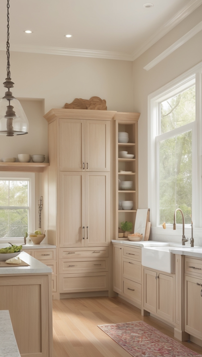 white oak cabinets, kitchen cabinets, custom cabinetry, solid wood cabinets, shaker style cabinets