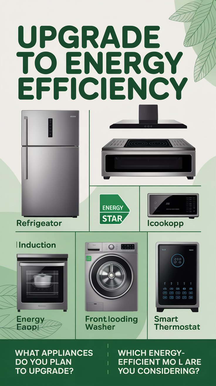 What appliances do you plan to upgrade, and are there specific energy-efficient?