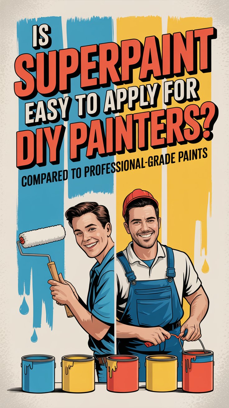 Is SuperPaint easy to apply for DIY painters compared to professional-grade paints?