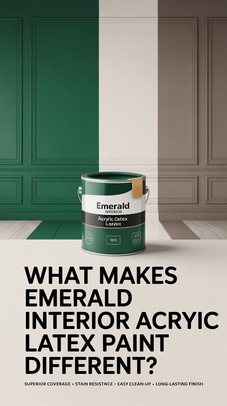 What makes Emerald Interior Acrylic Latex Paint different from standard interior paints?